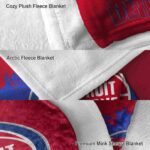 detroit pistons grunge texture red blanket premium grade