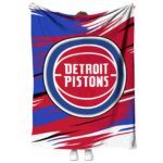 detroit pistons paint streaks red white blanket best selling