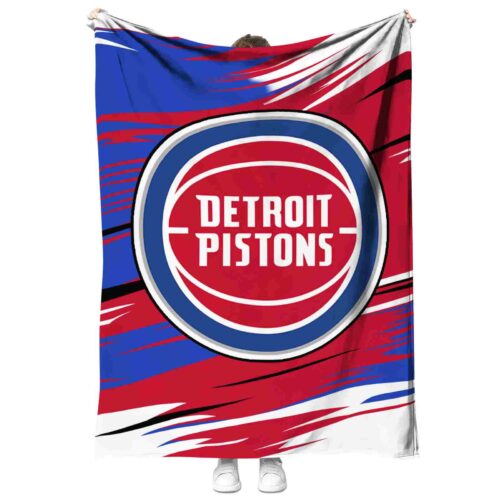 detroit pistons paint streaks red white blanket best selling