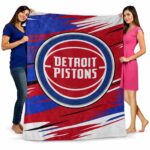 detroit pistons paint streaks red white blanket best selling