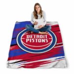detroit pistons paint streaks red white blanket best selling