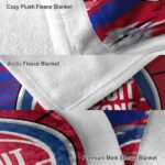detroit pistons paint streaks red white blanket best selling
