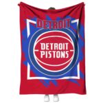 detroit pistons splatter effect red blanket best selling