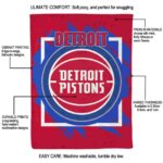detroit pistons splatter effect red blanket new arrival