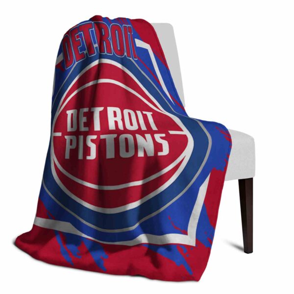 detroit pistons splatter effect red blanket top rated