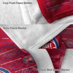 detroit pistons striped pattern red blanket premium grade
