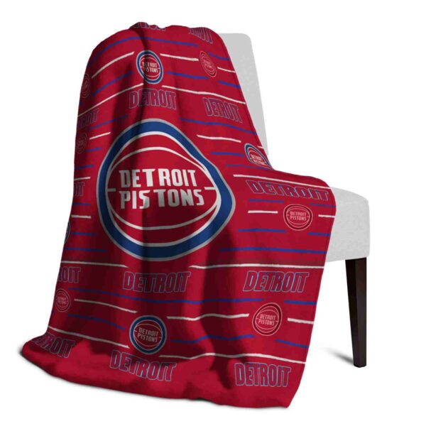 detroit pistons striped pattern red blanket top rated