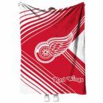 detroit red wings diagonal stripes red blanket best selling