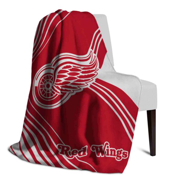 detroit red wings diagonal stripes red blanket top rated