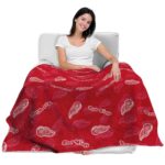 detroit red wings diehard fans red blanket best selling