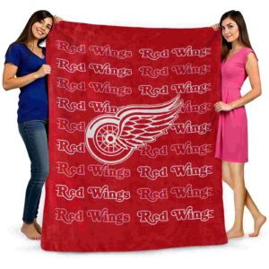 detroit red wings fan pride red blanket fashion forward