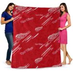 detroit red wings fan spirit red blanket fashion forward