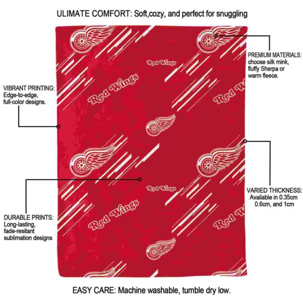 detroit red wings fan spirit red blanket new arrival