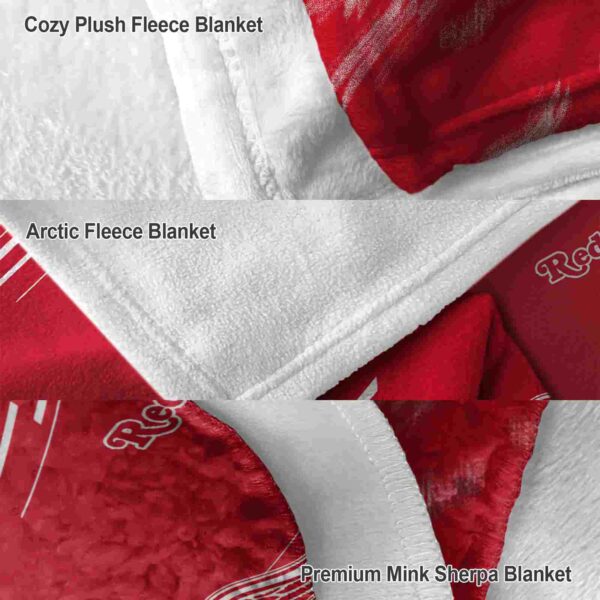 detroit red wings fan spirit red blanket premium grade