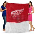 detroit red wings gradient dots red blanket best selling