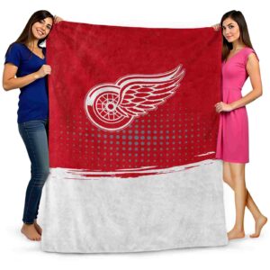 detroit red wings gradient dots red blanket fashion forward