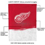 detroit red wings gradient dots red blanket best selling