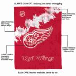 detroit red wings grunge texture red blanket best selling