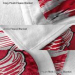 detroit red wings paint streaks red white blanket best selling