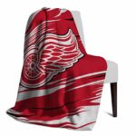 detroit red wings paint streaks red white blanket best selling