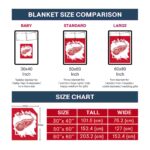 detroit red wings splatter effect red blanket trendy