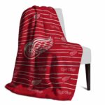 detroit red wings striped pattern red blanket best selling