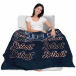 detroit tigers fan pride navy blanket latest model