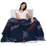 detroit tigers fan spirit navy blanket latest model