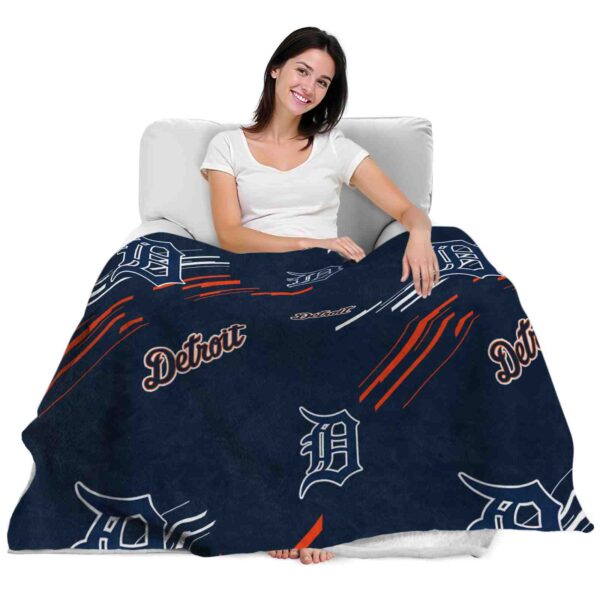 detroit tigers fan spirit navy blanket latest model