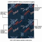 detroit tigers fan spirit navy blanket new arrival
