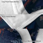detroit tigers fan spirit navy blanket premium grade