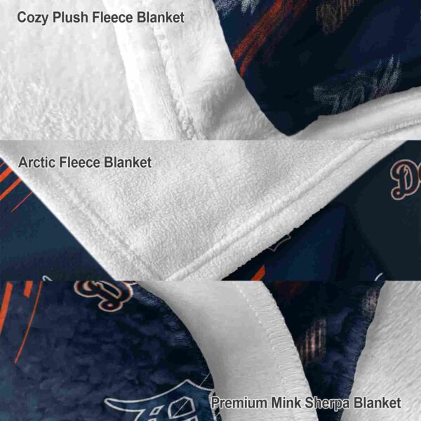 detroit tigers fan spirit navy blanket premium grade