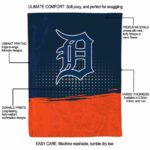 detroit tigers gradient dots navy blanket new arrival