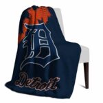 detroit tigers grunge texture navy blanket top rated