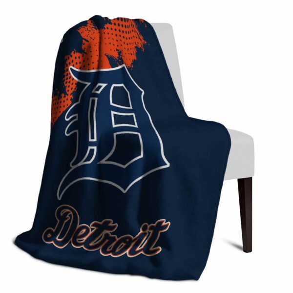 detroit tigers grunge texture navy blanket top rated