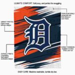 detroit tigers paint streaks navy white blanket new arrival