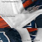 detroit tigers paint streaks navy white blanket premium grade