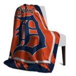 detroit tigers splatter effect navy blanket top rated
