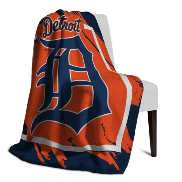 detroit tigers splatter effect navy blanket top rated