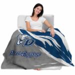 drake bulldogs brushstrokes blue white blanket latest model