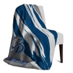 drake bulldogs brushstrokes blue white blanket top rated