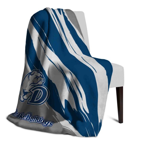 drake bulldogs brushstrokes blue white blanket top rated