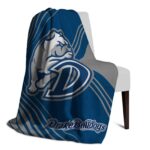 drake bulldogs diagonal stripes blue blanket top rated