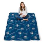 drake bulldogs diehard fans blue blanket high quality