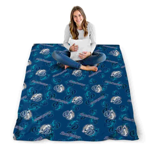 drake bulldogs diehard fans blue blanket high quality