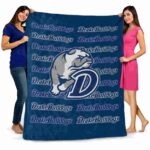 drake bulldogs fan pride blue blanket fashion forward