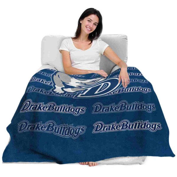 drake bulldogs fan pride blue blanket latest model