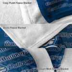 drake bulldogs fan pride blue blanket premium grade