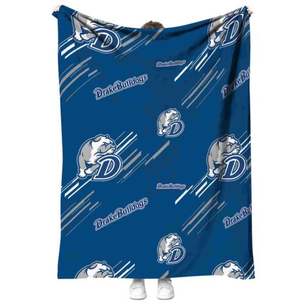 drake bulldogs fan spirit blue blanket best selling