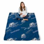drake bulldogs fan spirit blue blanket high quality
